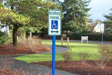 Parking Lot Sign Posts