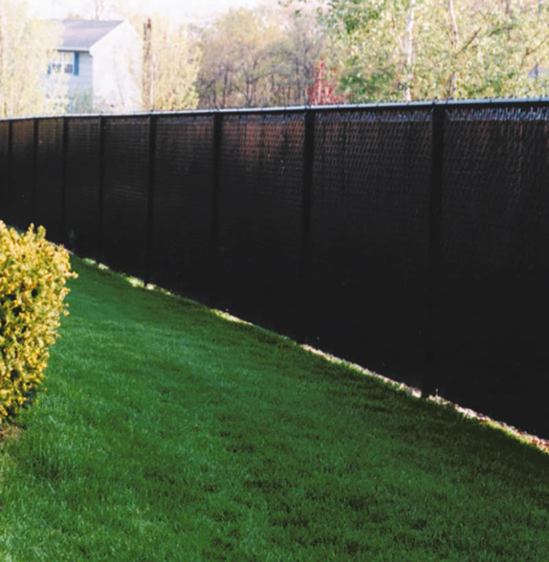 Chain Link Redwood Single Wall Ridged™Privacy Slat For 6' High Fence Bottom Lock 