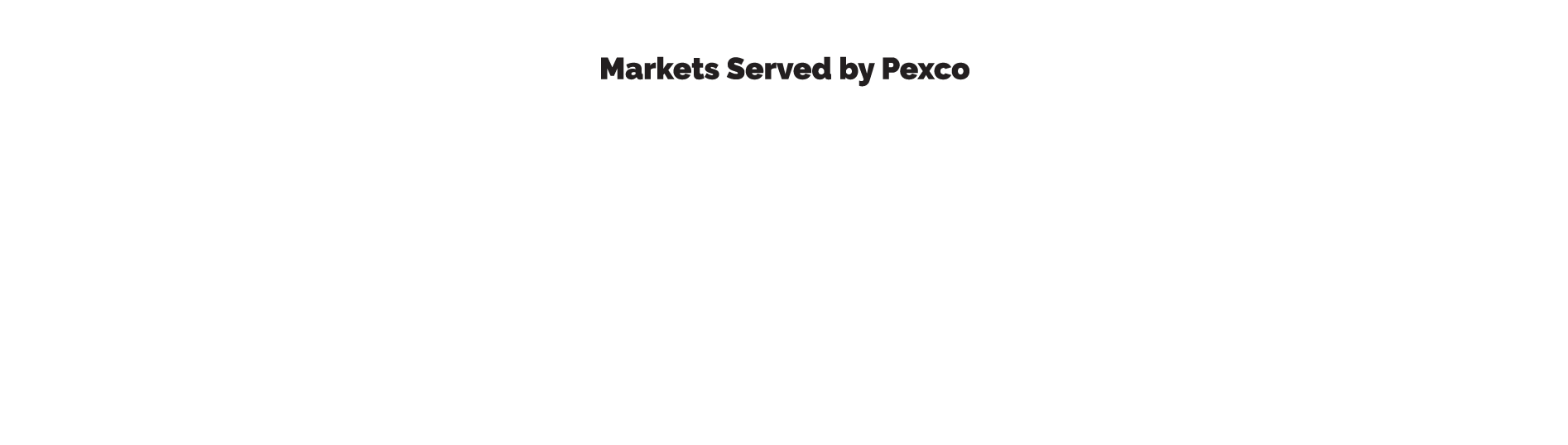 Markets Served by Pexco