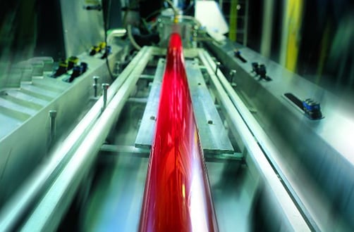 extrusion_red_tube custom plastic extrusion red tube